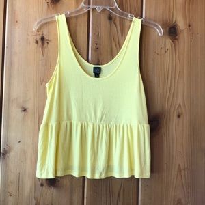 Rib knit peplum tank top by Wild Fable